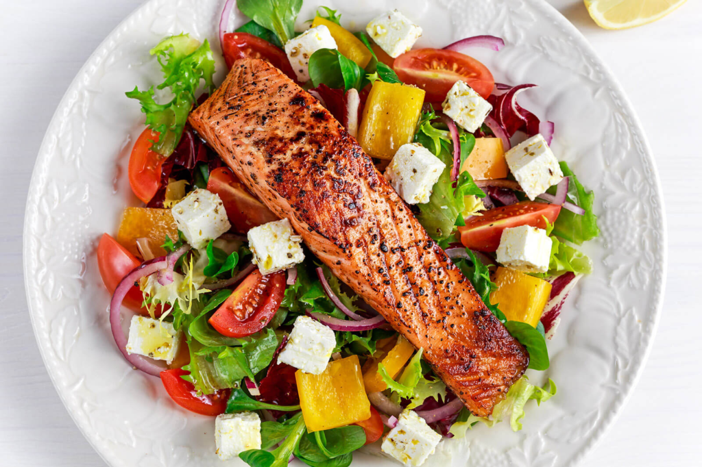 Mediterranean Salmon Salad